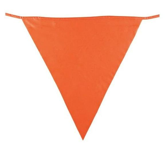 Brady Pennants,Fluorescent Orange,113-1/2 ft. 58389