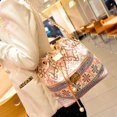 thumbnail image 3 of EnJoCho Canvas Bag Portable Bag One Shoulder Pearl Chain Women Bag Women Pearl Pendant Handbag Lady Ethnic Chain Purse Bucket Handbag Trendy Casual Crossbody Bags for Men Women Girl Boy, 3 of 8