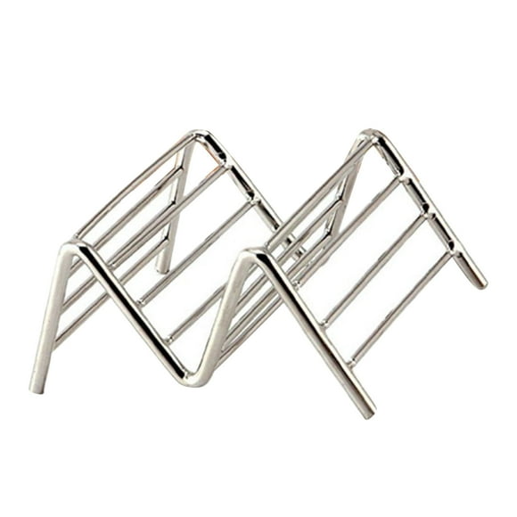 Stainless Steel V Shaped Taco Holder Corn Roll Spring Roll Taco Stand Home Pancake Food Rack