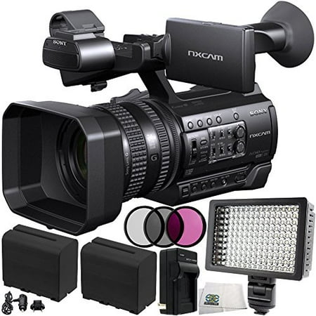 Sony HXR-NX100 HD NXCAM Camcorder 10PC Bundle. Includes 2 Replacement F970 Batteries + AC/DC Rapid Home & Travel Charger + 3PC Filter Kit (UV-CPL-FLD) + 160 LED Video Light + Microfiber Cleaning (Best Of Sonu Nigam)