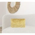 thumbnail image 2 of Long Yellow Shag Throw Pillow, 2 of 5
