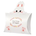 thumbnail image 6 of Easter Bunny Pillow Box, 3D Foldable Paper Candy Gift Box, Party Favor Treat Box for , Holiday Party Supplies and Decorations(White), 6 of 6