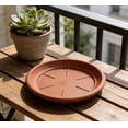 thumbnail image 2 of JZCHUNTOY Flower Pot Saucer Tray, 5 Pieces Durable Plastic Plant Drip Tray, Waterproof Crack Resistant Thick Plant Saucer, Round Water Catching Tray for Indoor Outdoor Garden Potted Plants, 2 of 2