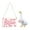 Pink, variant on Playful Wooden Security Plaques with Gooses Illustrations Decorative Watch Gooses for Patios Entryway Protecting