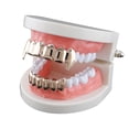 thumbnail image 2 of Parrillas de colmillo de dientes de chapadas en oro para accesorios de Yuyangstore Parrillas chapadas en oro de 18 quilates, 2 of 7