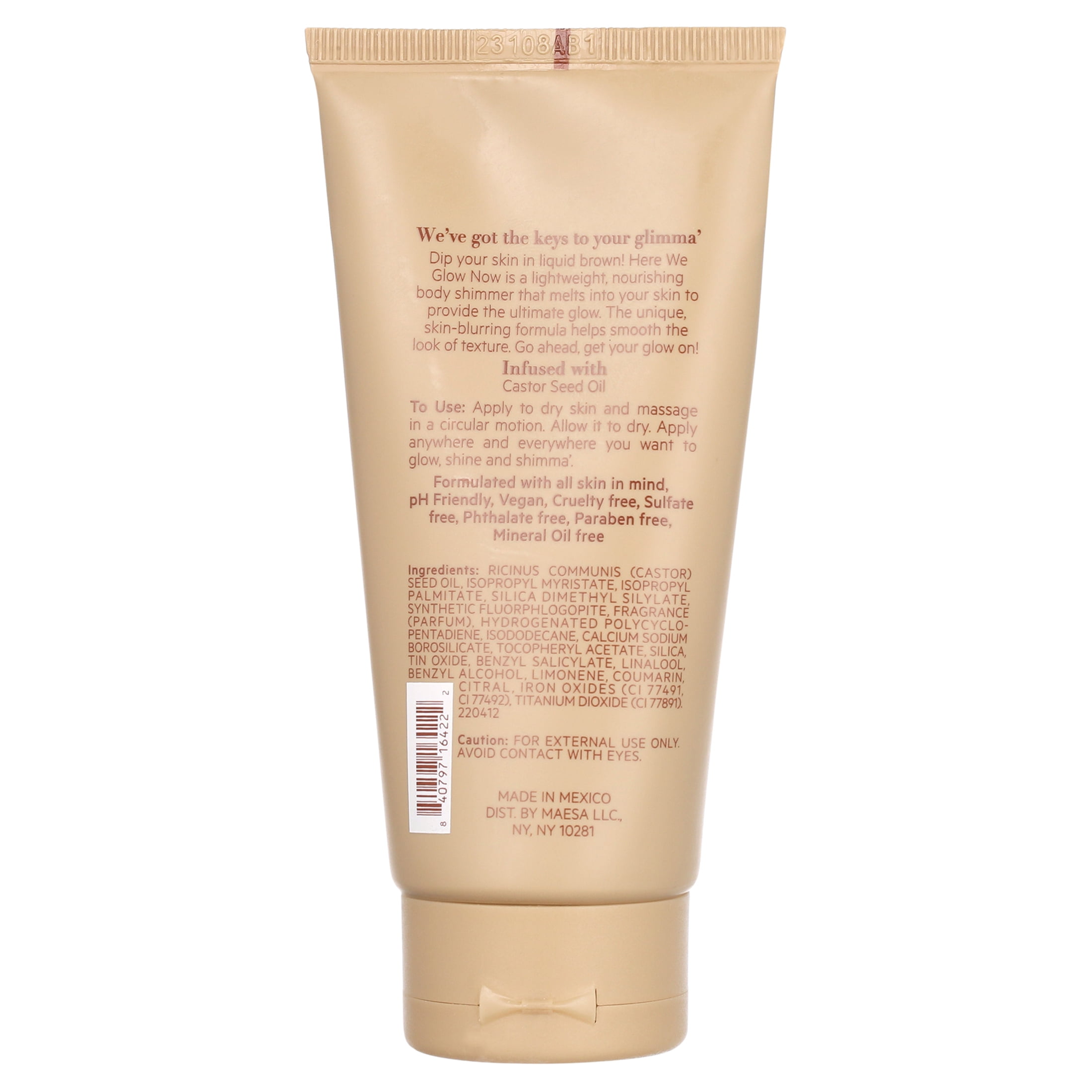 TPH by TARAJI Body Luminizer Highlighter with Black Charcoal Kojic Acid Vanilla, 3 fl. oz
