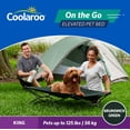 thumbnail image 3 of Coolaroo On the GoElevated Travel Dog Bed, King, Brunswick Green, 3 of 7
