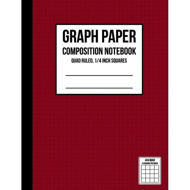 Graph Book for Math: Graph Paper Composition Notebook : Graph ...