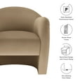 thumbnail image 2 of Compose Accent Chair in Taupe, 2 of 9