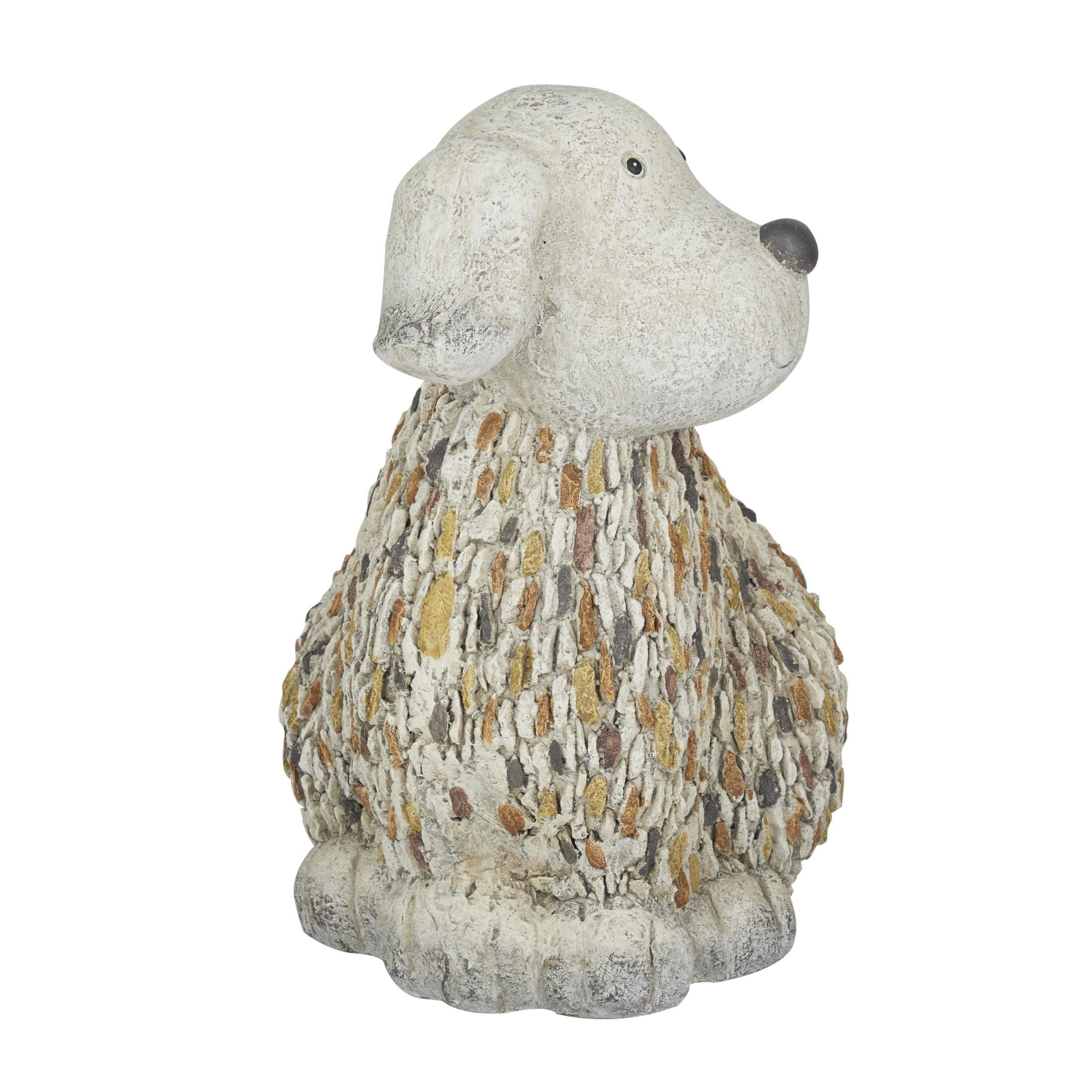 DecMode 12" Indoor Outdoor Dog Garden Sculpture