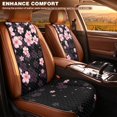 thumbnail image 3 of Eheartsgir Pink Cherry Blossom Print Auto Seat Protector for Pets, Airbag Compatible Washable Car Interior Accessories for Sedans, Polyester Front Covers, 3 of 7