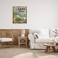 thumbnail image 2 of Stupell Lake House Fishing Angler Sign Animals & Insects Painting Gold Floater Framed Art Print Wall Art, 2 of 6
