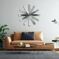 thumbnail image 6 of Silent Non-Ticking Battery Operated Wall Clock, Modern Ribbon Stainless, 6 of 7