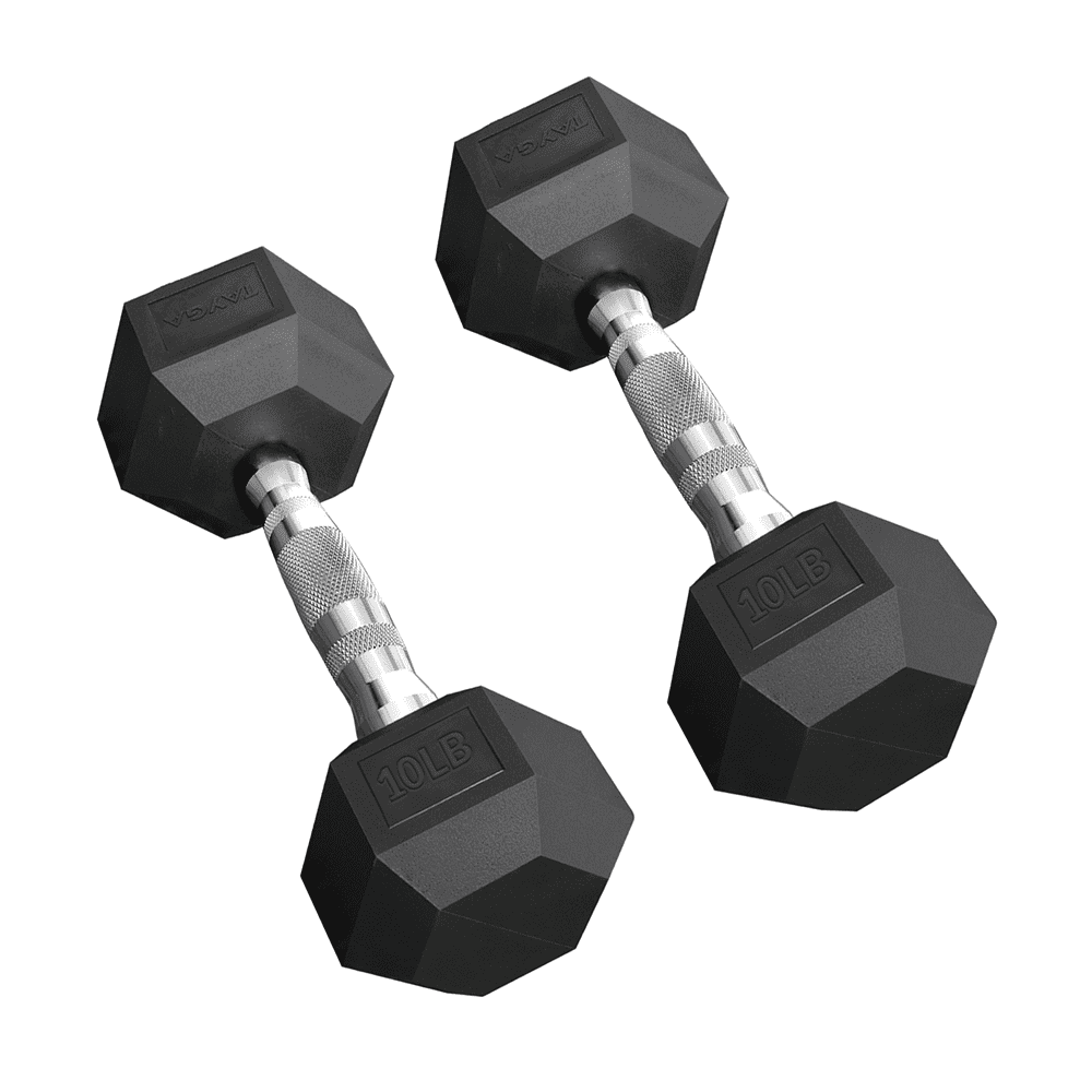 Kit Mancuernas Tayga Hexagonales 10 Lbs PVC Walmart en línea