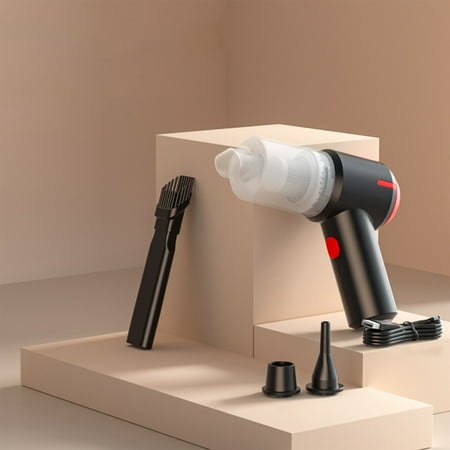 

QTOCIO Cordless Car Vacuum Cleaner Handheld USB Rechargeable Dedusting Blower And Vacuum Pump 3 In 1 Wet Dry Vacuum Cleaner