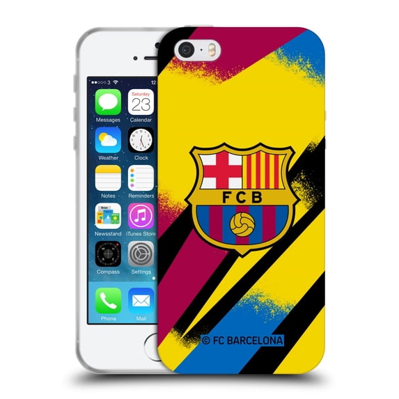 Head Case Designs Officially Licensed FC Barcelona 2019/20 Crest Kit Third Goalkeeper Soft Gel Case Compatible with Apple iPhone 5 / 5s / iPhone SE 2016
