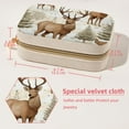 thumbnail image 5 of Elk Revival Decorative Velvet Earring Holder Display Case Storage Box Portable with Removable Compartment - Gift Ideal, 5 of 7