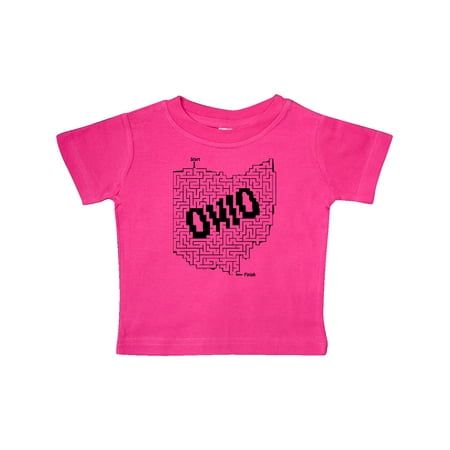 

Inktastic Ohio Maze Puzzle Gift Baby Boy or Baby Girl T-Shirt