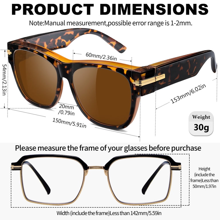Kanastal Polarized Fit-Over Sunglasses, Brown Square photo 6