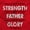 Red, variant on My Strength My Father My Glory Jesus Hoodie Sweatshirt Women Men Brisco Brands S