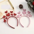 thumbnail image 4 of COMEET party hairband, Love Heart Headband Glittering Powder Hairband for Adult Teens Party Gathering Headpiece Valentine Festival Hairband, 4 of 11
