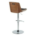 thumbnail image 6 of Corazza Adjustable Bar Stool, Chrome Bar Stools, Bar Chairs, Swivel Bar Stools, Bar Stools Set of 2, 6 of 6