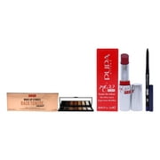 Pupa Milano Make Up Stories Compact Palette With Made To Last Definition Eyes and Miss Pupa Lipstick 3 Pc Kit