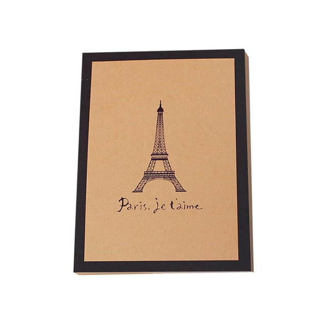 Creative Paris Tower Cover Album Vintage Kraft Photo Album DIY Photo Holder Collection for Graduation Home