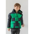 thumbnail image 3 of Minecraft Little Boys Zip Up Winter Coat Puffer Jacket Toddler to Big Kid, 3 of 5