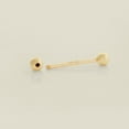 thumbnail image 4 of Anygolds 14K Real Solid Gold Industrial Barbell Nipple Ring Piercing Jewelry, 4 of 6