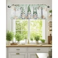 thumbnail image 2 of Curtain Valance for Windows,Olive Green Ocean Gnome Kitchen Valances Rod Pocket Short Curtains,Underwater Shell Starfish Leaf Window Treatment Panel for Bedroom Bathroom 42x12in, 2 of 9