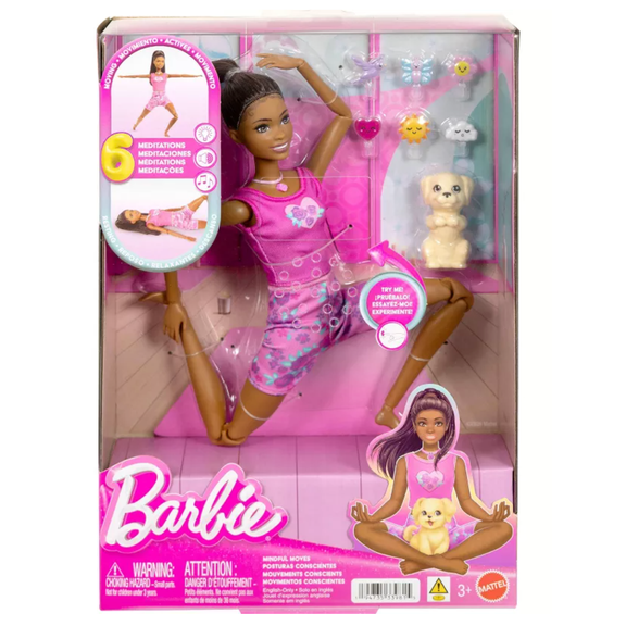 Barbie Mindful Moves Fashion Doll in Yoga Clothes with Audio Toy New With Tag