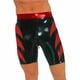thumbnail image 2 of Pantalones cortos de látex para hombre, cintura roja y bóxer ajustado negro con cremallera, talla S-XXL, 2 of 4
