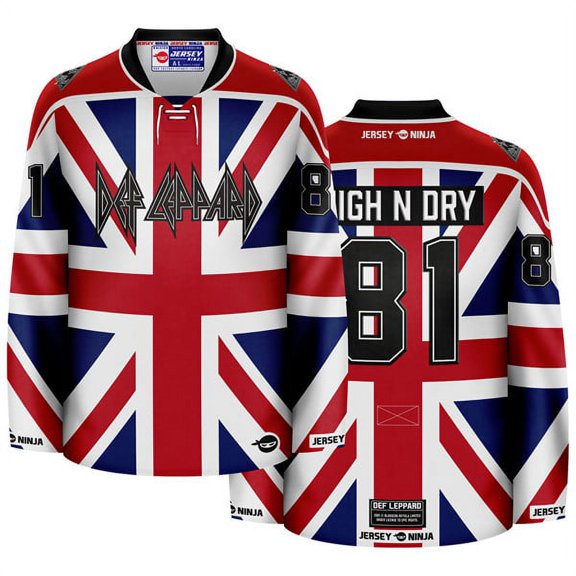 Def Leppard Union Jack Hockey Jersey