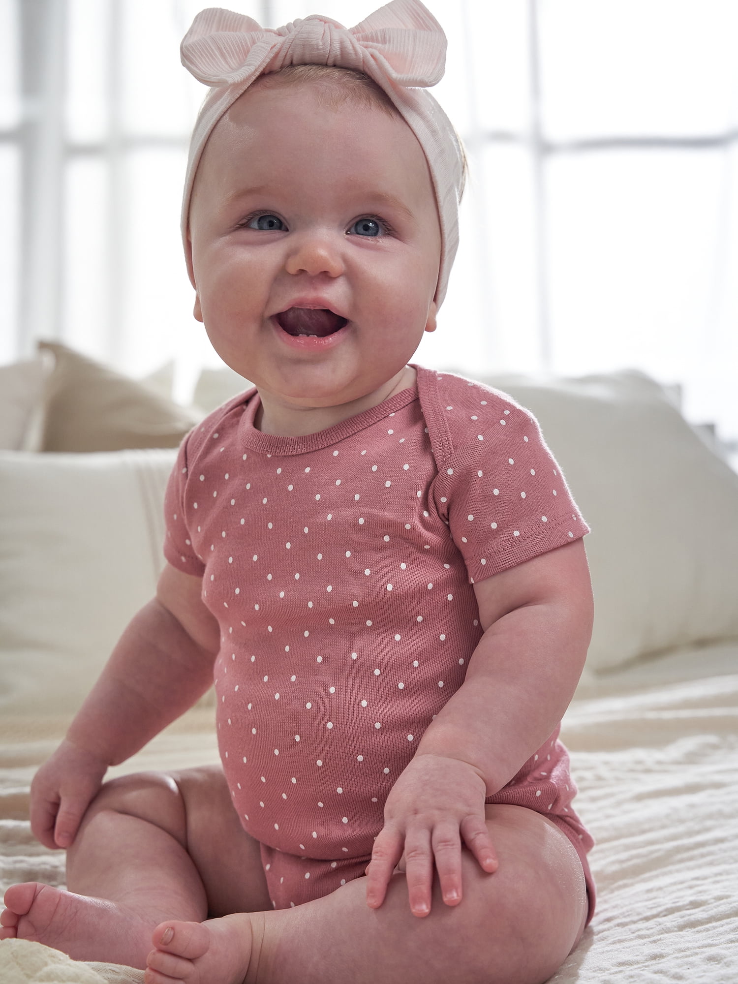 Gerber Baby Neutral Short Sleeve Onesies, 3-Pack, Sizes Newborn - 24 Months