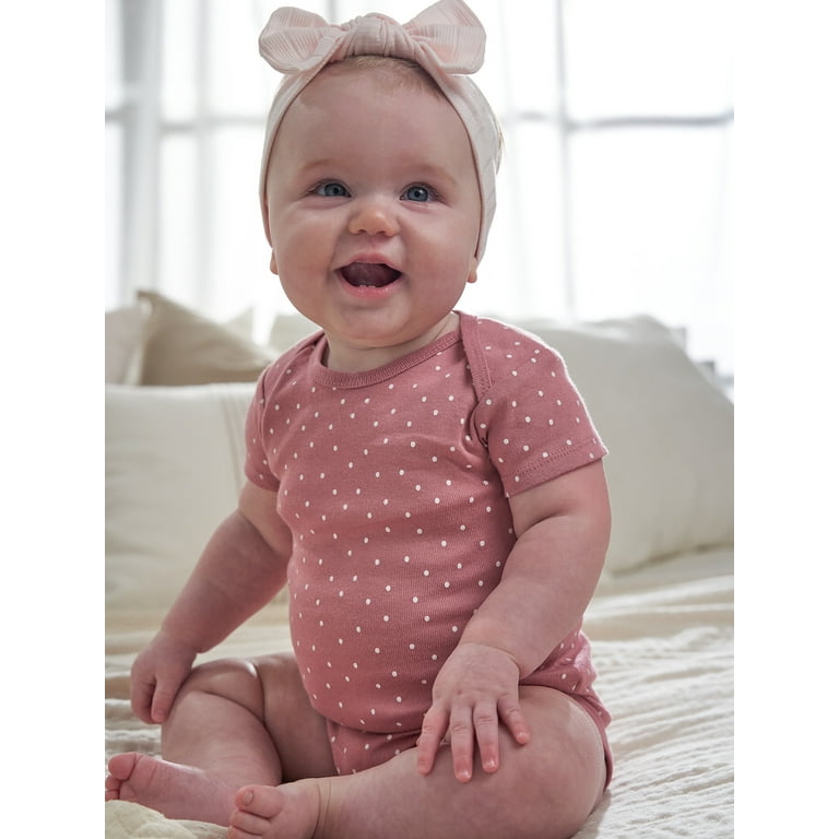 Gerber Baby Neutral Short Sleeve Onesies, 3-Pack photo 2