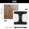 thumbnail image 3 of Báscula digital para baño, báscula para peso corporal de 400 lb, báscula digital personalizada con pantalla retroiluminada, fácil lectura (batería no incluida), estampado de leopardo., 3 of 5