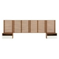 thumbnail image 3 of Modway Render Wall Mount King Headboard and Modern Nightstands in Walnut, 3 of 8