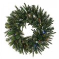 thumbnail image 1 of Vickerman A118338LED 36 in. Cashmere Wreath LED 100Multi, 1 of 3