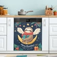 thumbnail image 5 of IAUYY Magnetic decorative sticker - 23x26 Inch PVC Refrigerator Decorative Cover, Removable DIY Art for Kitchen Appliances Moon Bear, 5 of 6