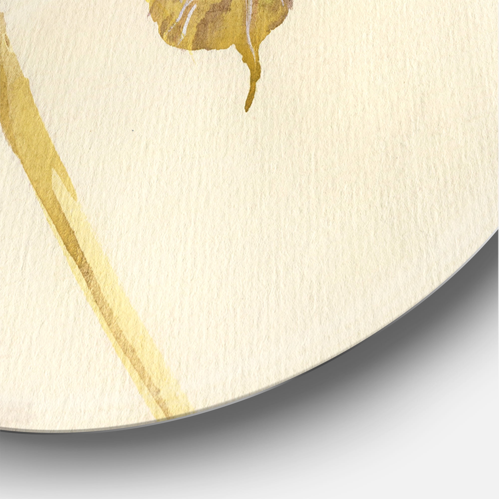 Designart 'Common Kingfisher Bird On Branch' Traditional Circle Metal Wall Art 23x23 - Disc of 23