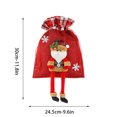 thumbnail image 3 of Hwkond Small Christmas Gift Bags Christmas Reticle Bag Embossed Doll Hanging Decoration Cute Storage Bag Candy Filler Family Kids Xmas Tree Santa Up to 70% Off, 3 of 3
