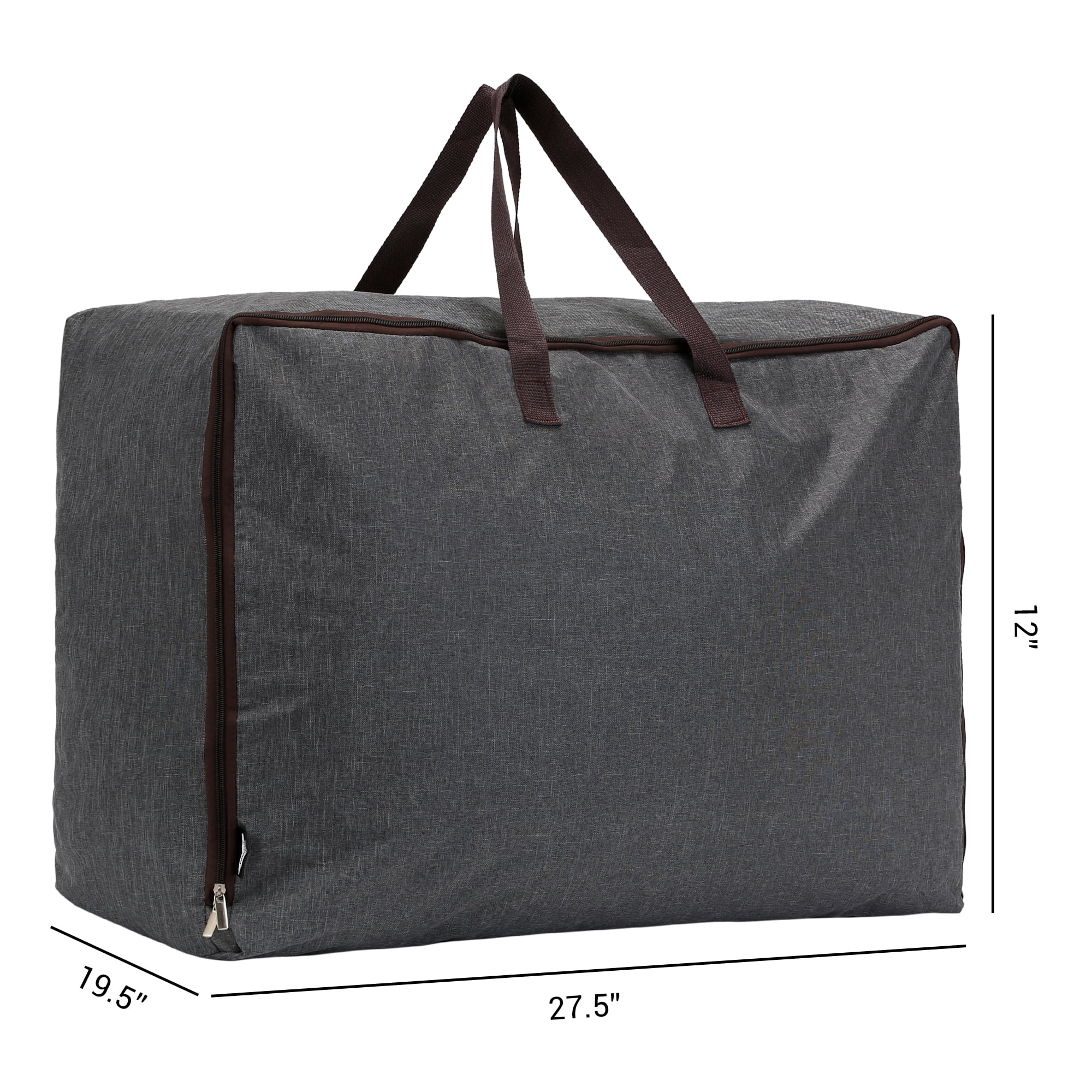 Unique Bargains 1 Pack Clothes Storage Bags Moving Bags Dark Gray 28*20*12in