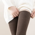 thumbnail image 3 of Extra Long Socks Thigh High Cotton Socks Extra Long Knee Boot Stockings for Women, 3 of 5