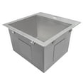 thumbnail image 4 of Ruvati 15 x 15 inch Drop-in Topmount Bar Prep Sink 16 Gauge Single Bowl, 4 of 11
