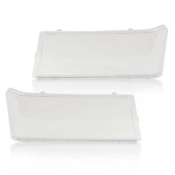CROSSDESIGN Headlights Lens Cover Headlamp Cover Fit For GMC Canyon/Chevy Colorado 2004-2012