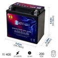thumbnail image 2 of MM-AUX14 12V, 14Ah, 22RC, 200 CCA, Replacement Battery Compatible with Mercedes-Benz B250 15 - 4 Pack, 2 of 8