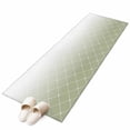 thumbnail image 2 of 2'x6' Rug Runners for Hallways Kitchen, Sage Green Ombre Non Slip Entryway Beside Floor Carpet Runner, Modern Geometric Rhombus Striped Washable Laundry Room Bedroom Throw Rugs Mat for Family Pet, 2 of 8
