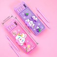 thumbnail image 2 of Smart Girl Stationery Box: Securely Lock Away Your Supplies with this Double Layer Pencil Bag!, 2 of 4