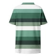 thumbnail image 4 of DailyTrove Women's Gradient Stripe V-Neck Short-Sleeve Top - Trendy Everyday Casual & Vacation Wear, 4 of 6